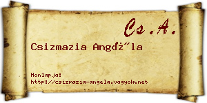 Csizmazia Angéla névjegykártya
